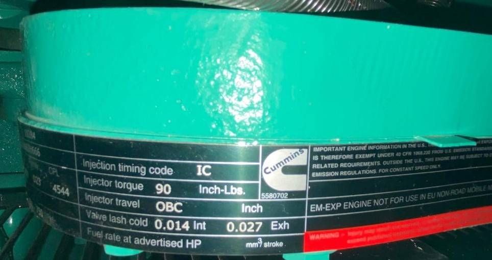 Cummins C1100D5B - 1.100 kVA Open Generator - DPX-18531-O