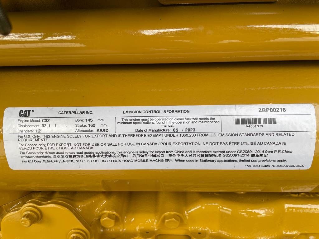 CAT DE1250GC - 1.250 kVA Standby Generator - DPX-18226