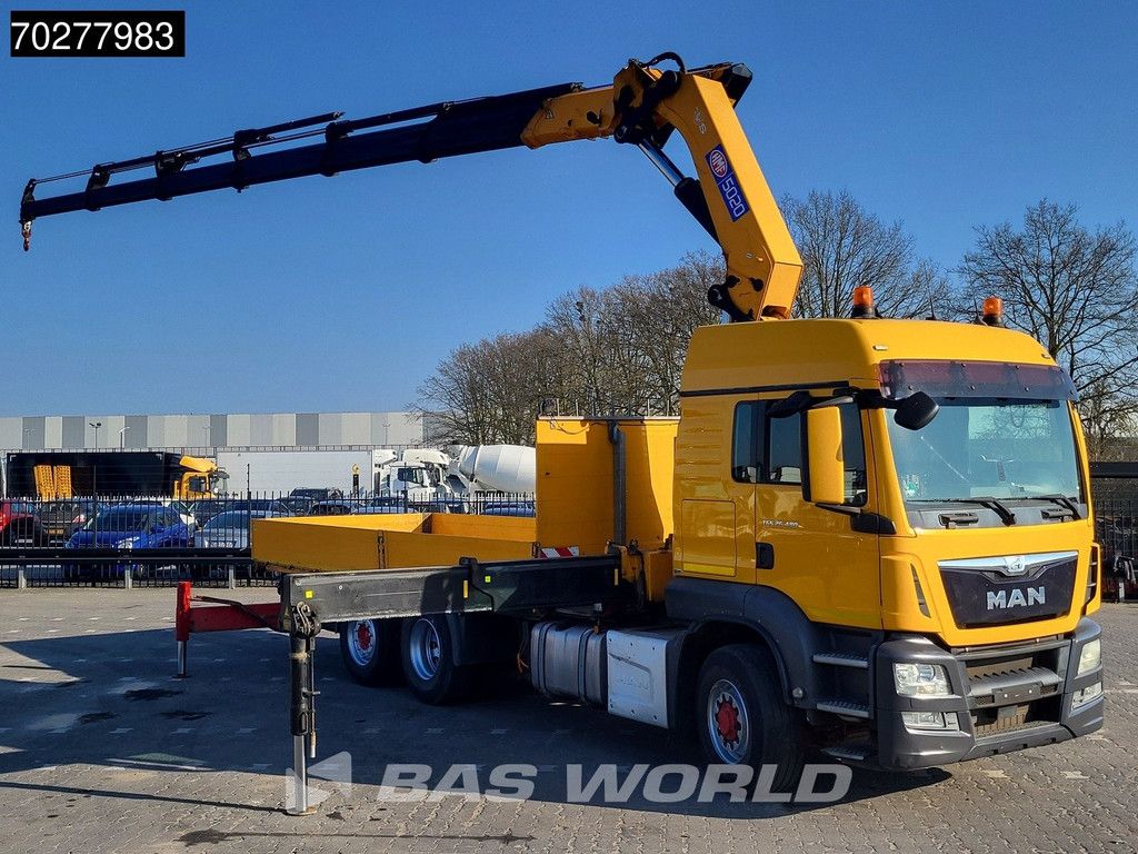 MAN TGS 26.480 6X4 HMF 5020-K6 Crane Kran Hydrodrive Lift+Lenkachse Euro 6