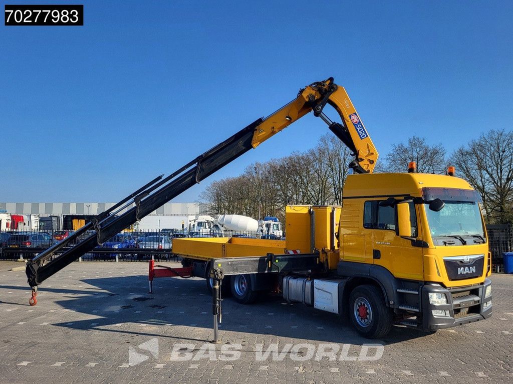 MAN TGS 26.480 6X4 HMF 5020-K6 Crane Kran Hydrodrive Lift+Lenkachse Euro 6