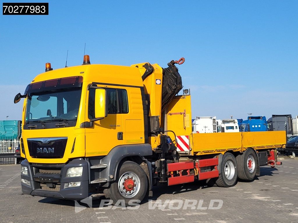MAN TGS 26.480 6X4 HMF 5020-K6 Crane Kran Hydrodrive Lift+Lenkachse Euro 6