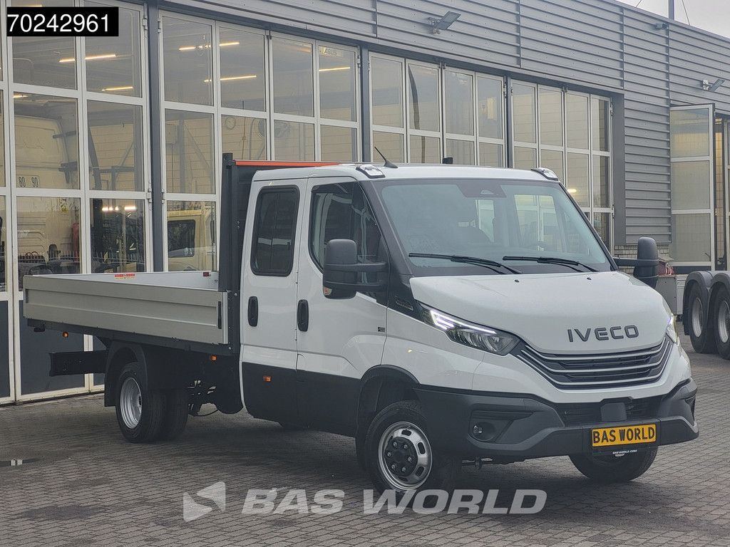Iveco Daily 35C18 3.0L Automaat 180PK 2025-model Dubbel Cabine Open laadbak Navi ACC LED 3,5T Trekvermogen Euro6 Pritsche Pickup Klima DOKA