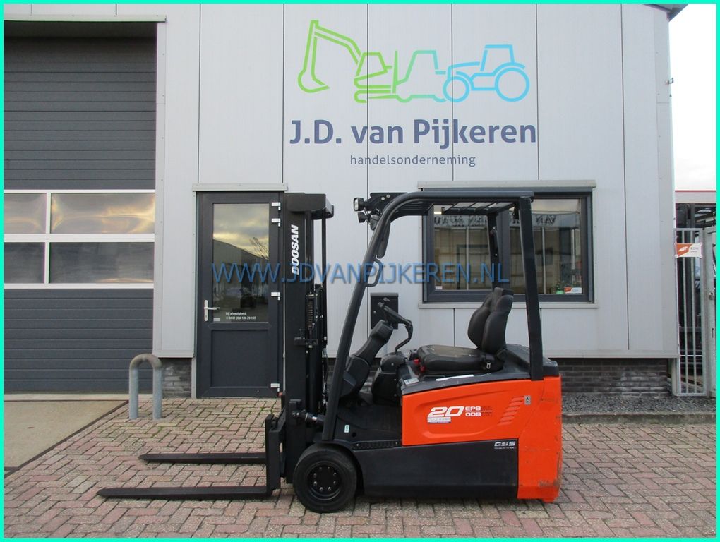 Doosan B20T-7 2000kg 213cm hoog+freelift+sideshift+5473uur