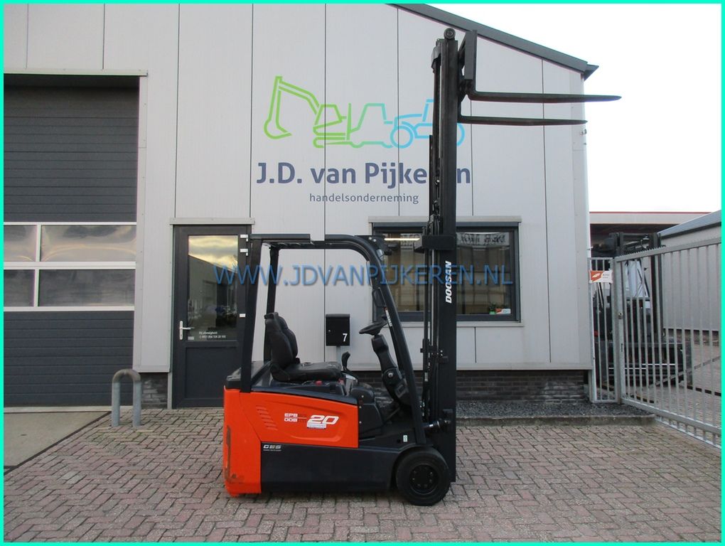 Doosan B20T-7 2000kg 213cm hoog+freelift+sideshift+5473uur
