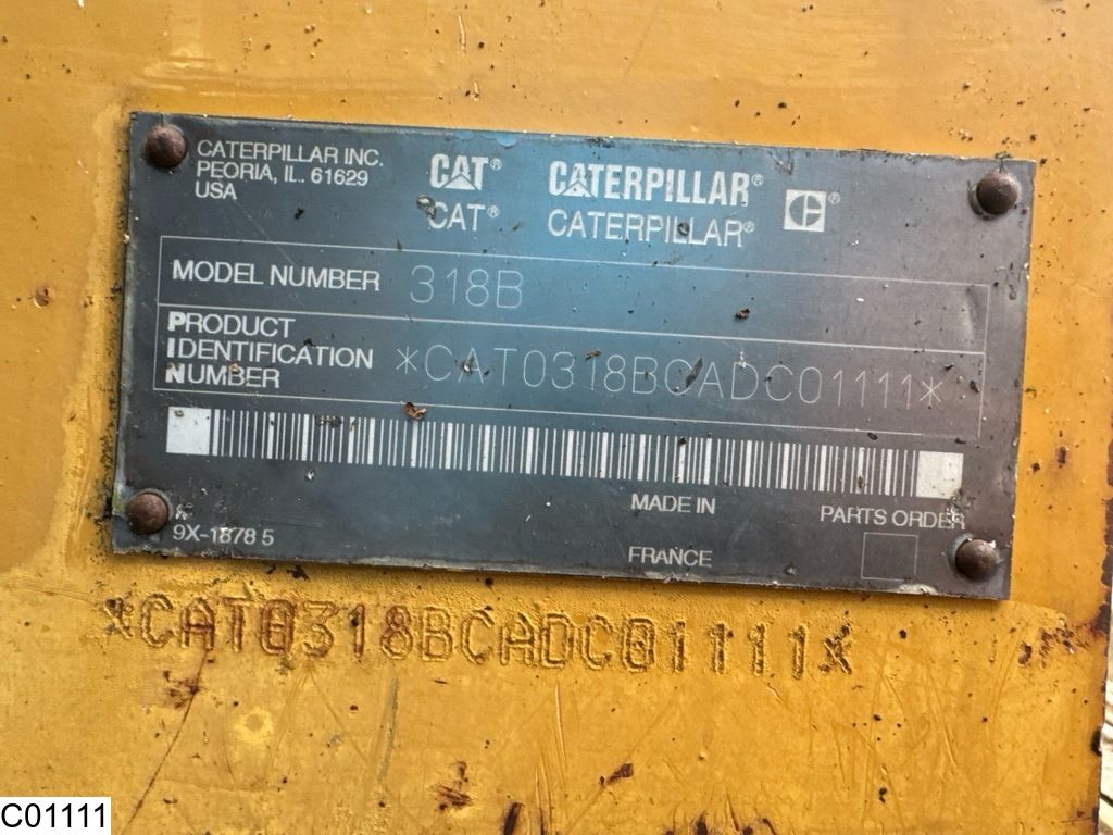 Caterpillar 318 B 86 KW, Crawler excavator