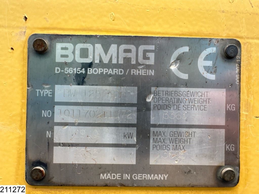 Bomag BW 125 381h, 29kW