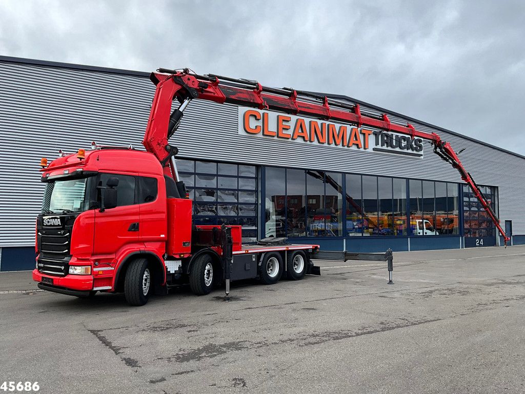 Scania R620 V8 8x4 Hiab 105 Ton/meter laadkraan + Fly-Jib!