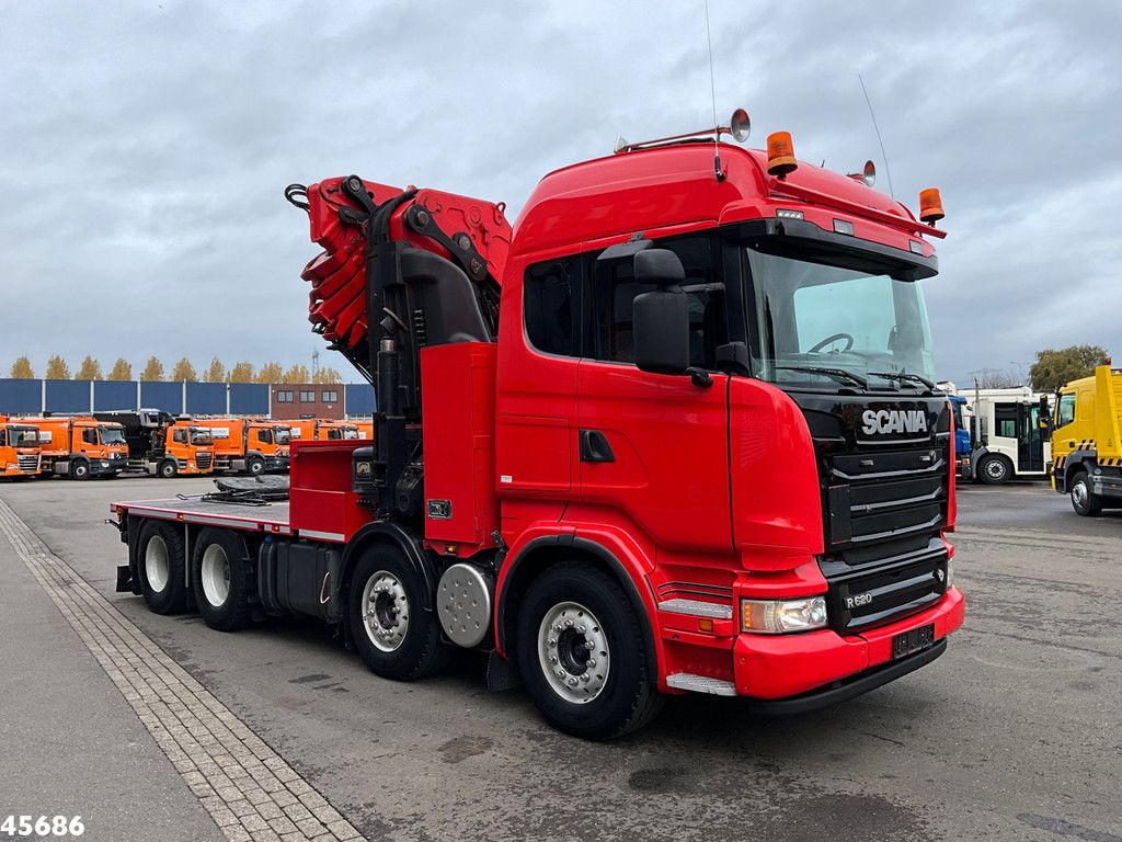 Scania R620 V8 8x4 Hiab 105 Ton/meter laadkraan + Fly-Jib!
