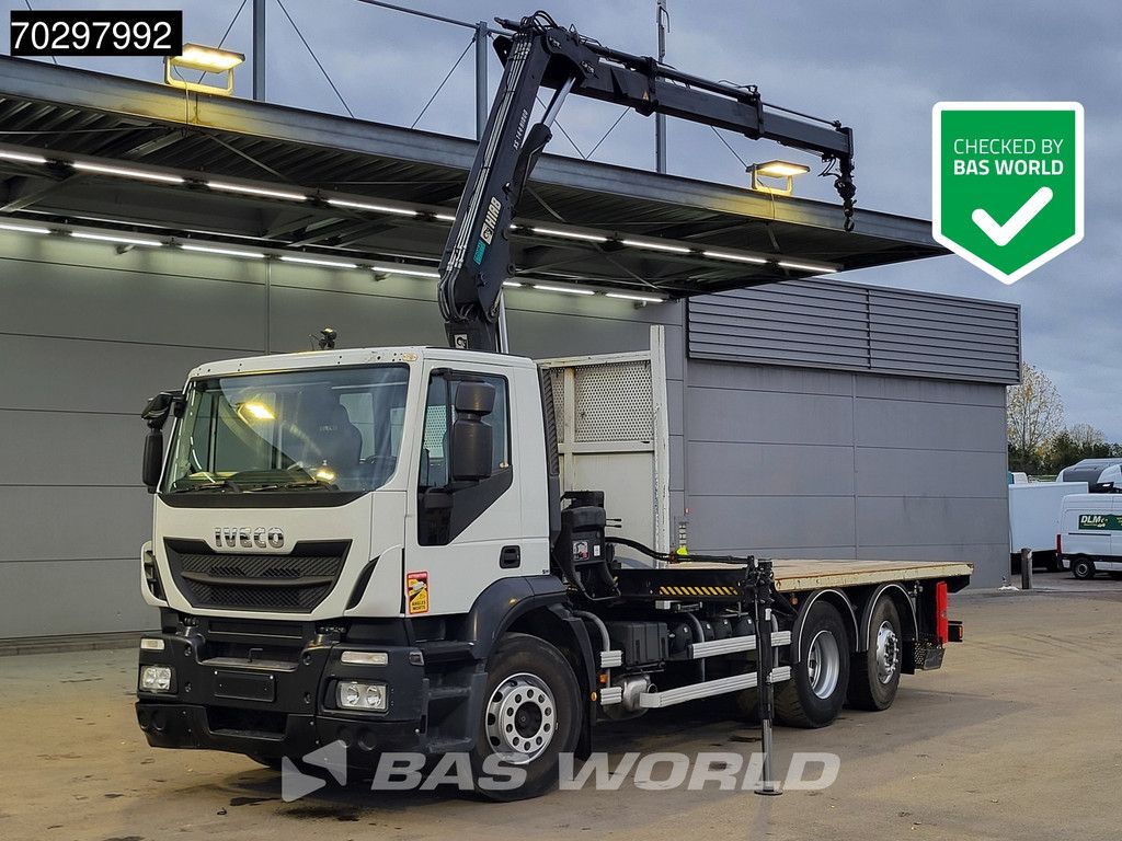 Iveco Stralis Stralis 310 6X2 HIAB 144 BS-2 Crane Kran Lift+Steering-Axle Manual Euro 5