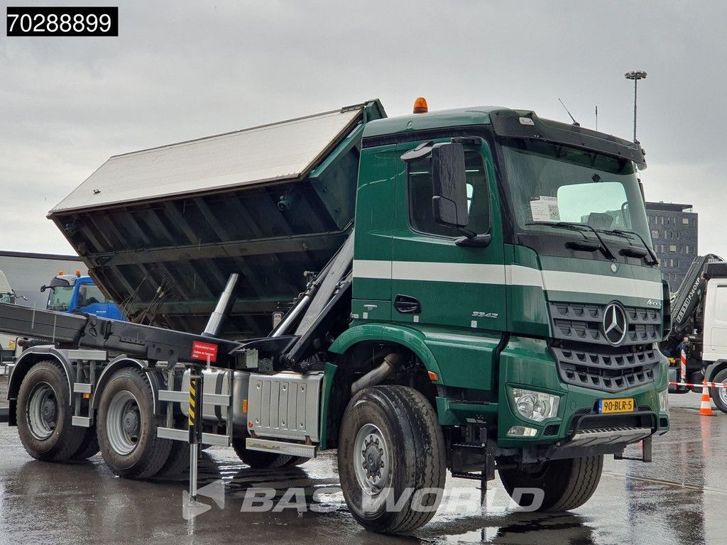 Mercedes Arocs Arocs 3342 6X6 NL-Truck HMF 1643 Z-Crane Kran Steering Axle Big-Axle Euro 6