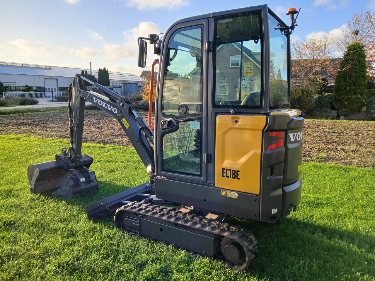 Volvo EC 18E 2021 mingraver extra functie koop/huur/lease