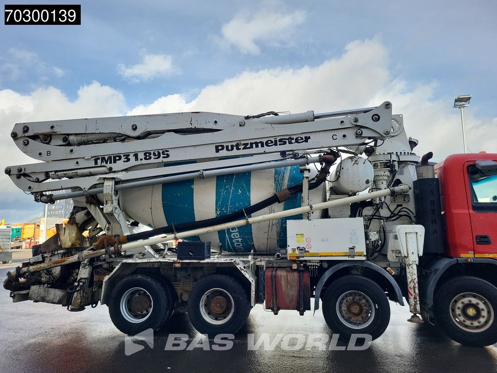 Astra HD8 84 45 8X4 31 meter Putzmeister TMP 31.89S PUMI + 7m3 mixer Euro 3