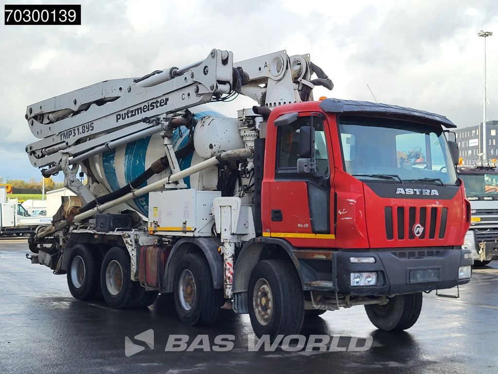 Astra HD8 84 45 8X4 31 meter Putzmeister TMP 31.89S PUMI + 7m3 mixer Euro 3