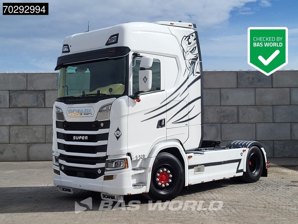 Scania S S520 4X2 Retarder Full-Air 2x Tanks Leder Standklima Navi ACC LED Euro 6