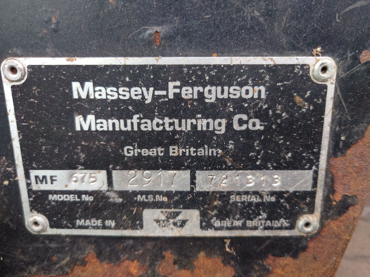 Massey Ferguson 675 2wd UK built