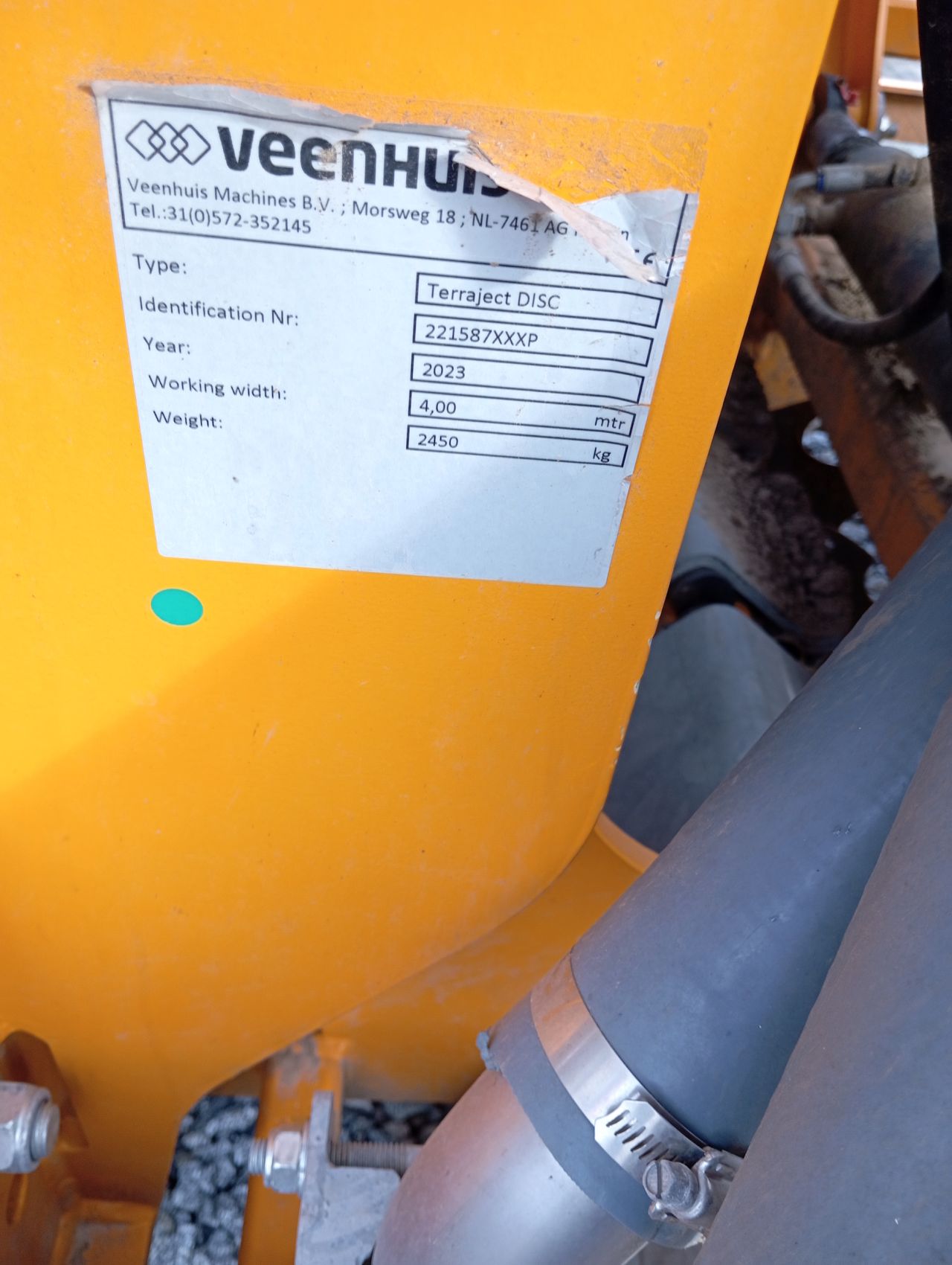 Veenhuis Terraject DISC 4.00 Schijveninjecteur