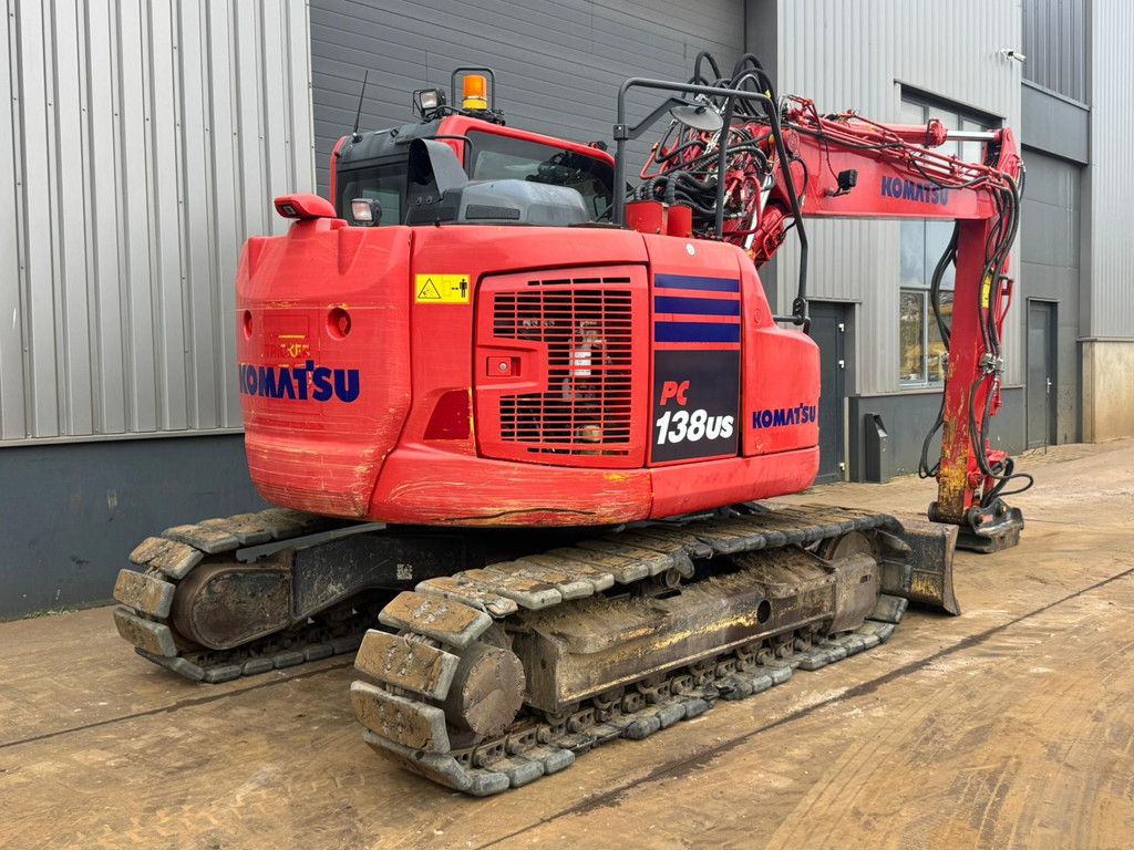 Komatsu PC138US - Tripple boom + blade