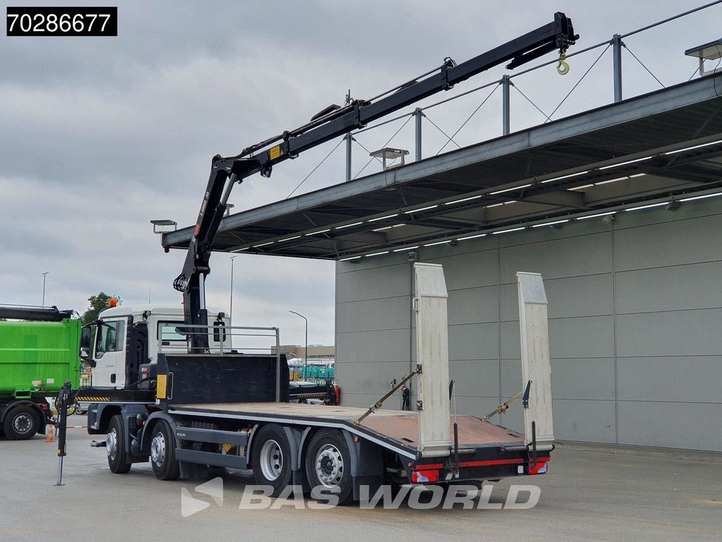 MAN TGS 35.360 8X2 HIAB X-Hiduo 158 BS-3 Crane Lift+lenkasche Machine transporter Euro 6