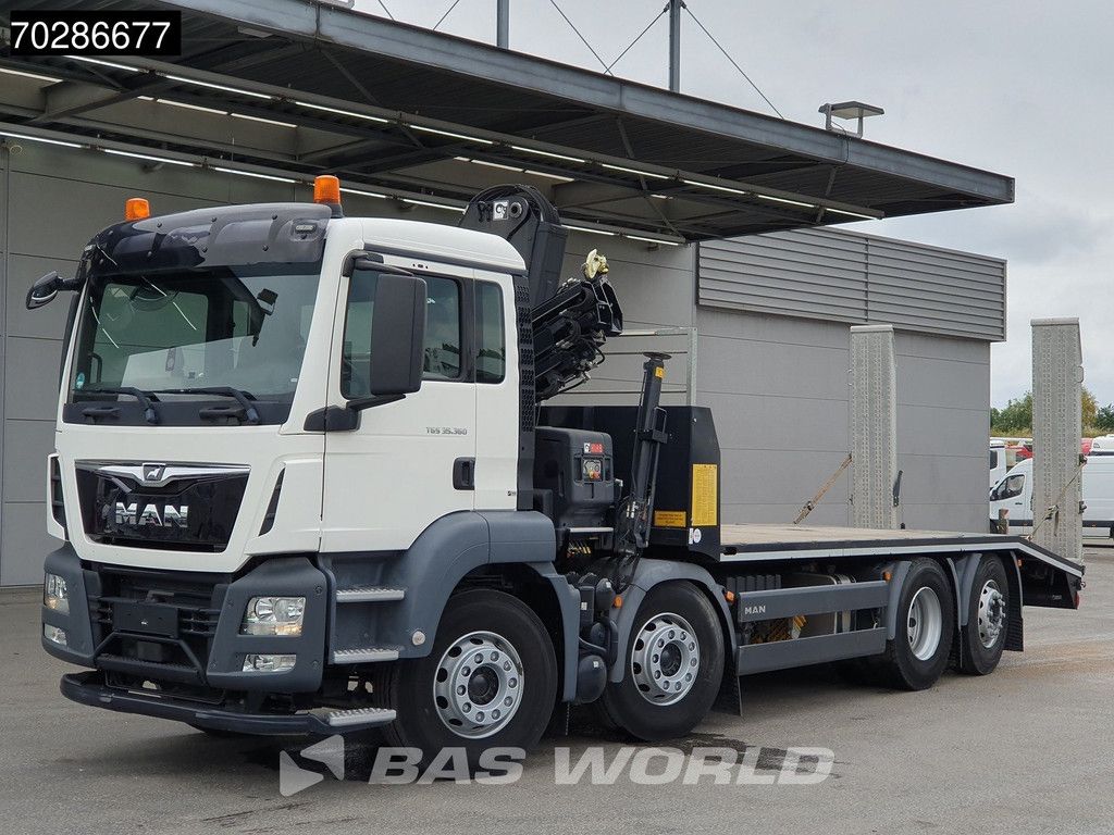 MAN TGS 35.360 8X2 HIAB X-Hiduo 158 BS-3 Crane Lift+lenkasche Machine transporter Euro 6