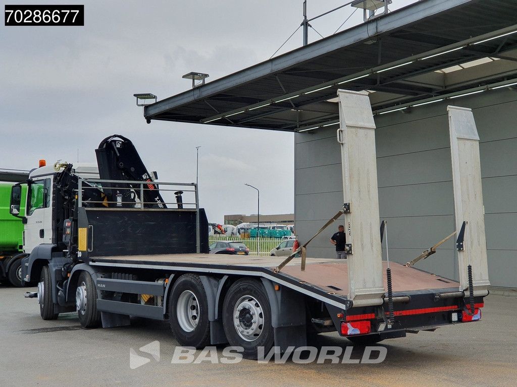 MAN TGS 35.360 8X2 HIAB X-Hiduo 158 BS-3 Crane Lift+lenkasche Machine transporter Euro 6