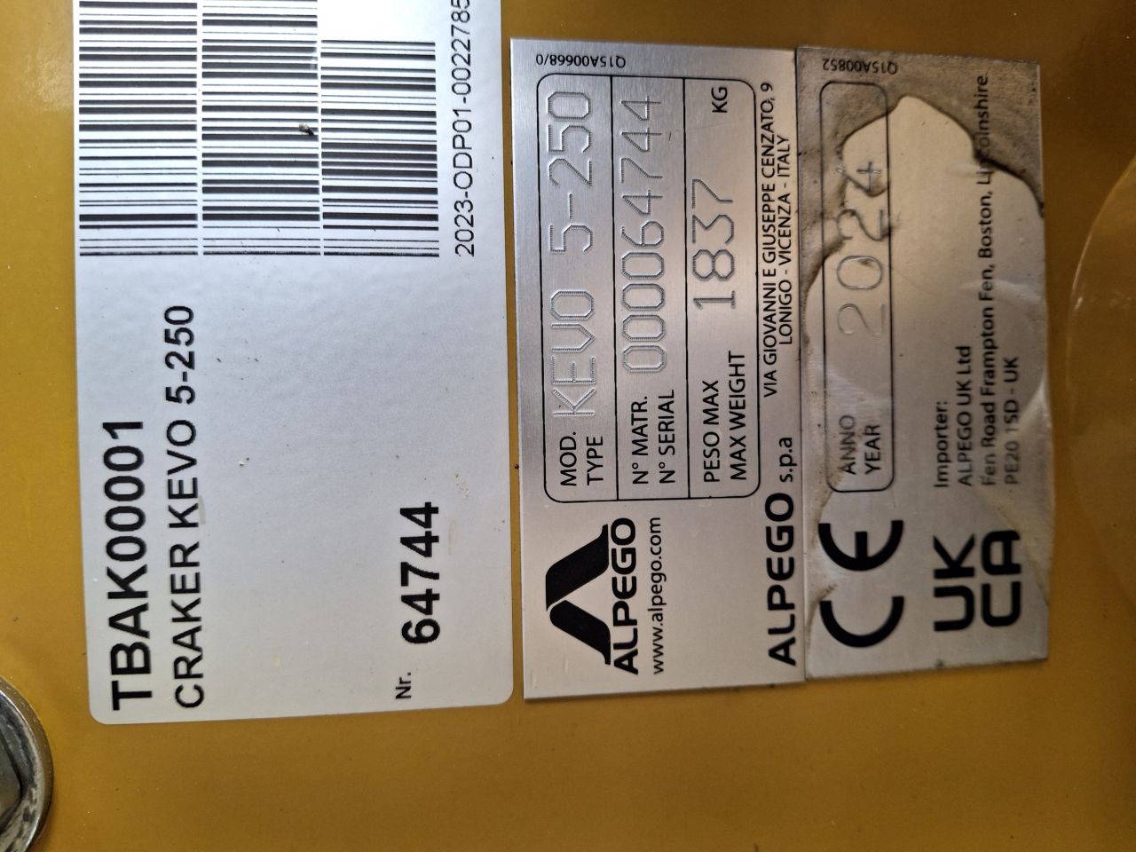 Alpego CRAKER K-EVO 5-250 Beitelploeg