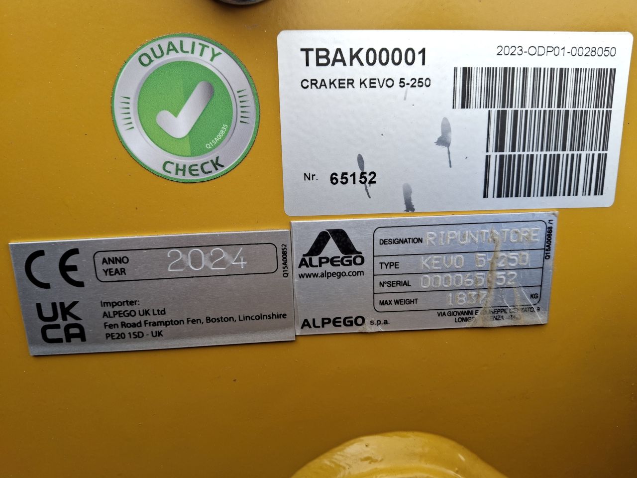 Alpego CRAKER K-EVO 5-250 Beitelploeg