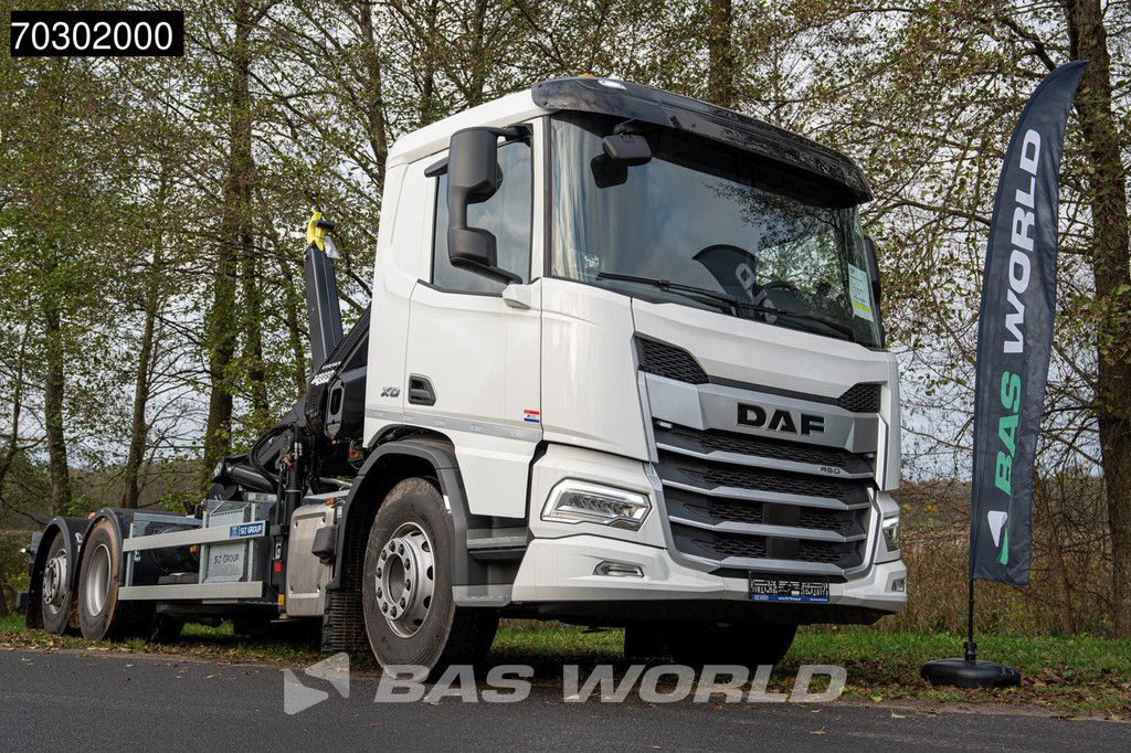 DAF XD 450 6X2 NEW Hiab X-Hiduo 158 B-3 Crane Kran + Opt20S56 ACC Lift-Steering Axle