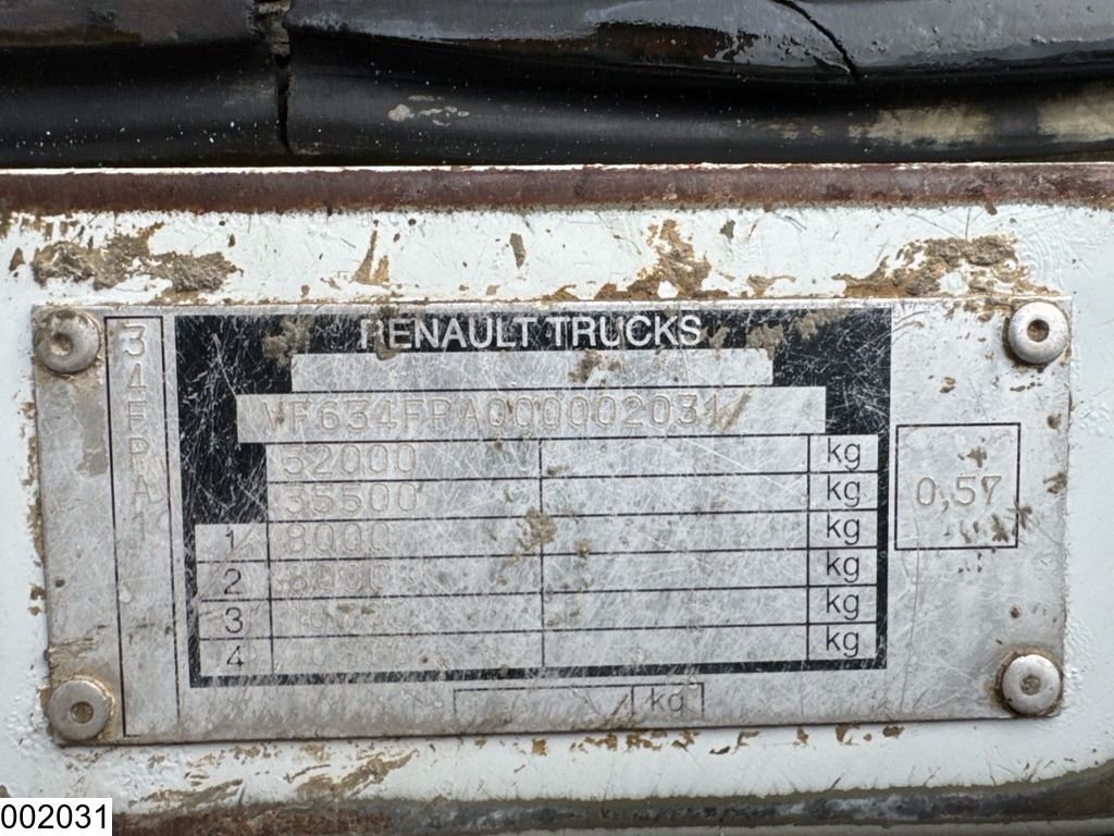 Renault Kerax 410 Dxi 8x4, EURO 4, 9m3, Steel suspension, Remote