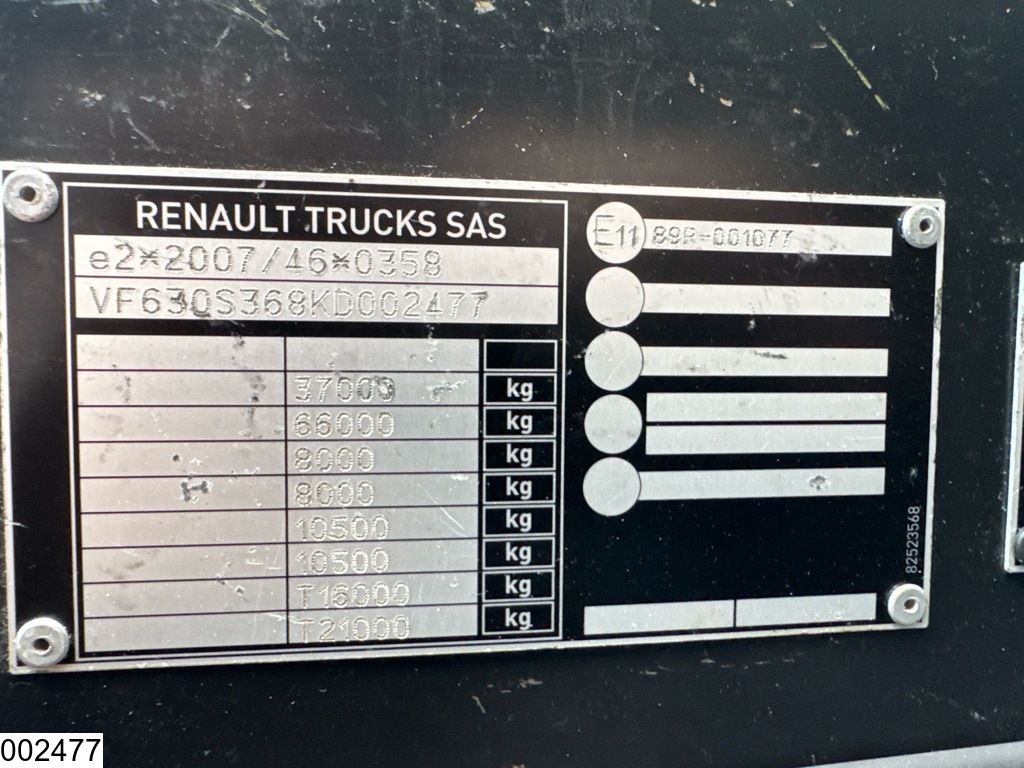 Renault C 440 8x4, EURO 6, HMF, Remote