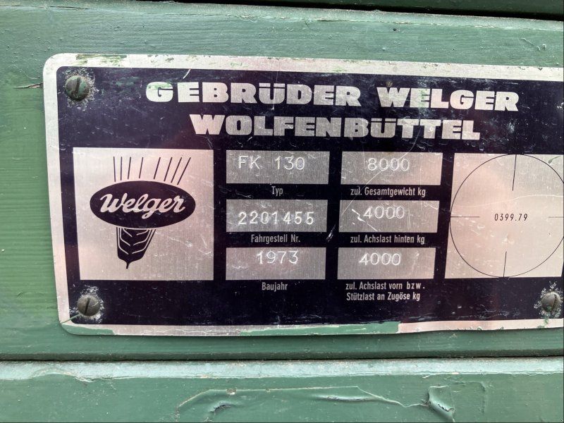 Welger FK 130 Anhänger 2-Seiten