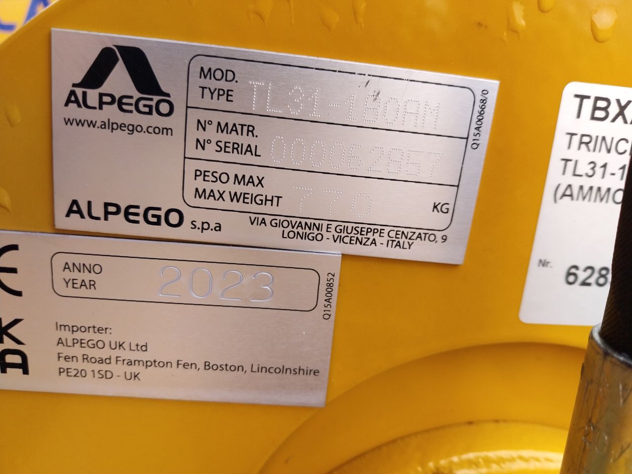 ALPEGO TL31-180 Klepelmaaier