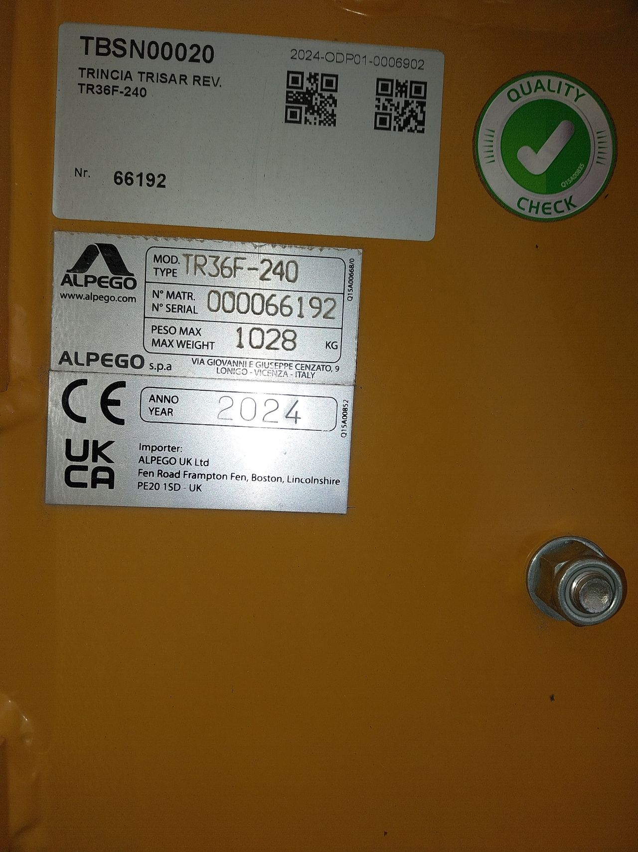 ALPEGO TRISAR TR36F-240 Mulcher