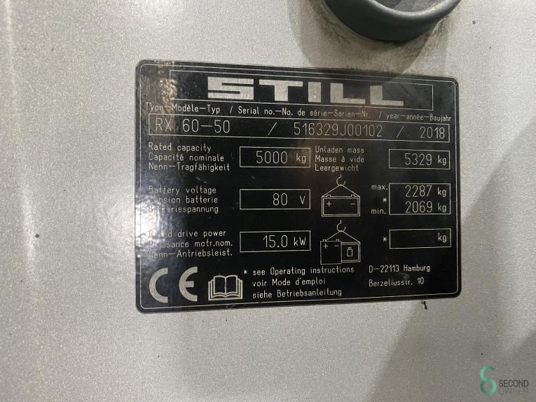 Forklifts Elektric Still RX60-50 2018