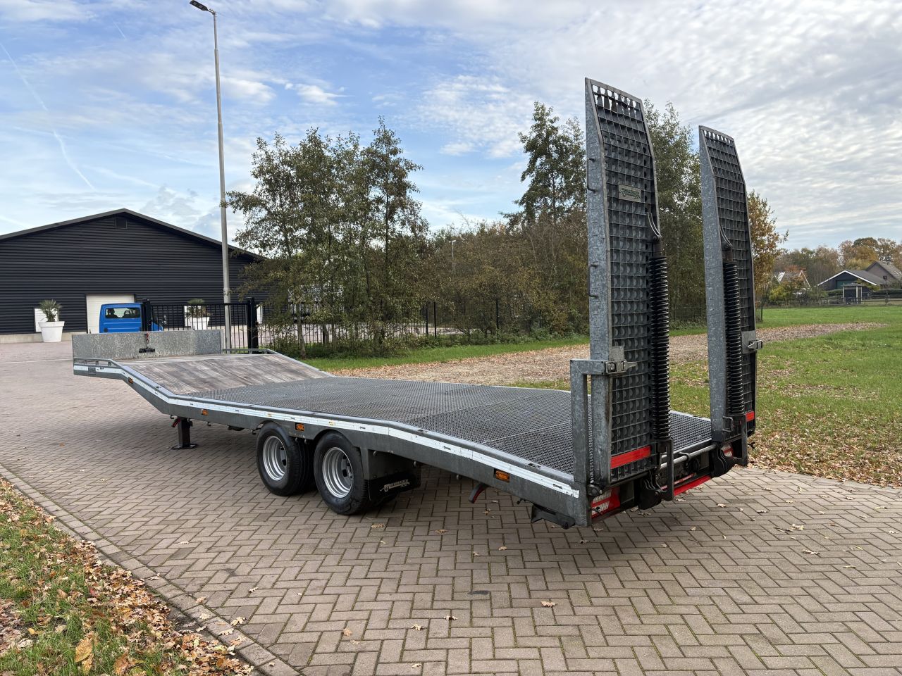 Be oplegger semi dieplader met roostervloer 10 ton (2018)