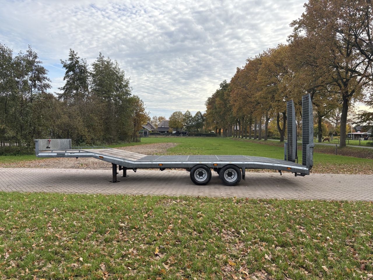 Be oplegger semi dieplader met roostervloer 10 ton (2018)