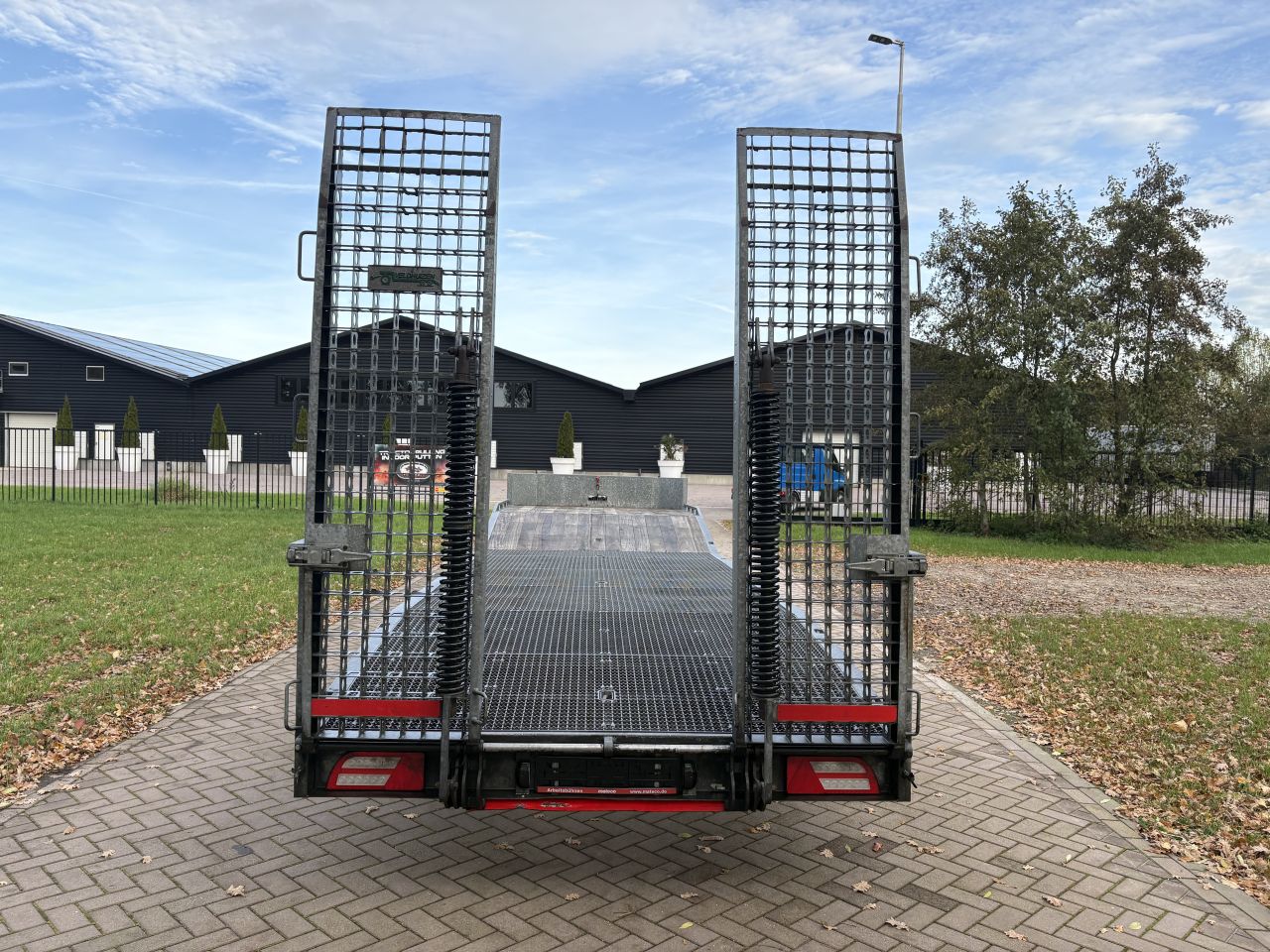 Be oplegger semi dieplader met roostervloer 10 ton (2018)