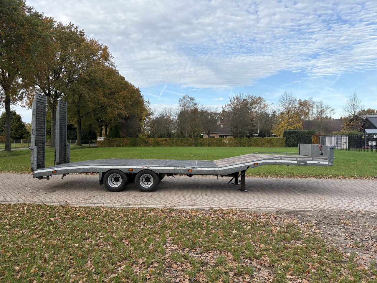 Be oplegger semi dieplader met roostervloer 10 ton (2018)