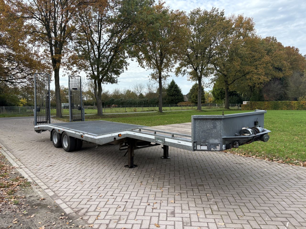 Be oplegger semi dieplader met roostervloer 10 ton (2018)