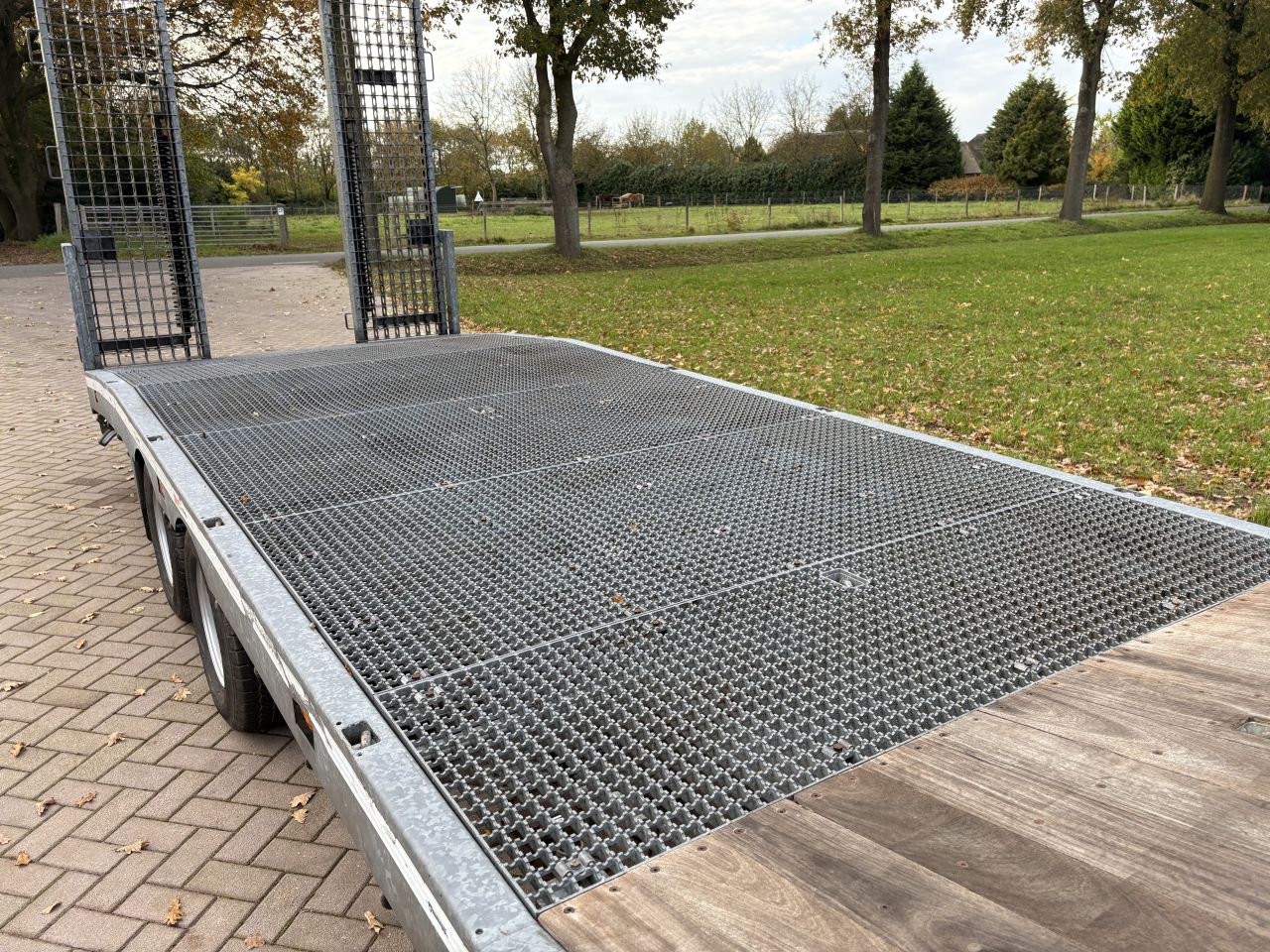 Be oplegger semi dieplader met roostervloer 10 ton (2018)