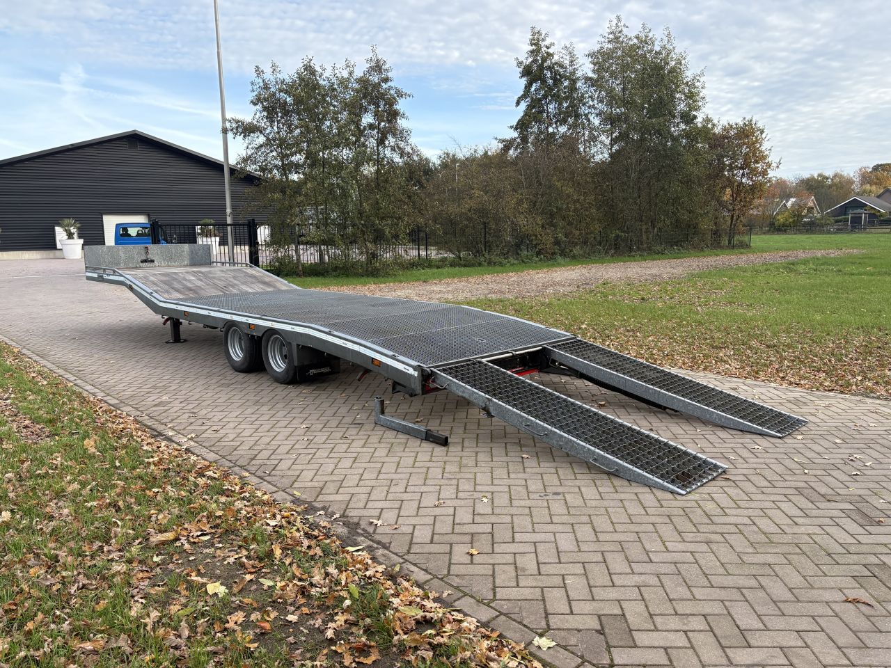 Be oplegger semi dieplader met roostervloer 10 ton (2018)