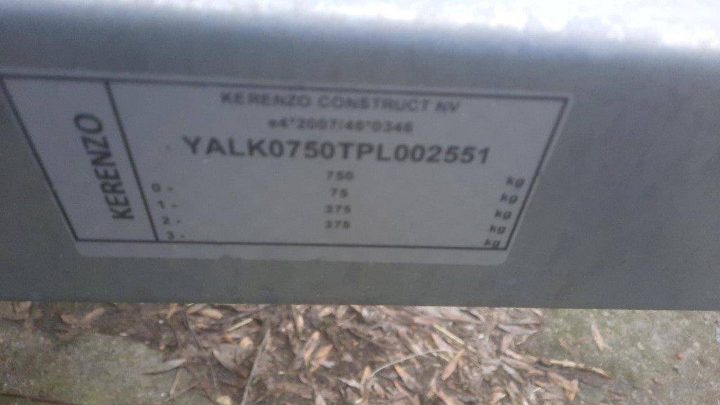 Closed Trailer Kerenzo 2.50x1.50x1.80m 750kg