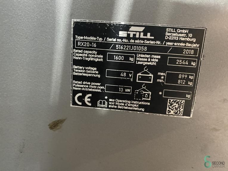 Gabelstapler Elektrisch Still RX20-16 2018