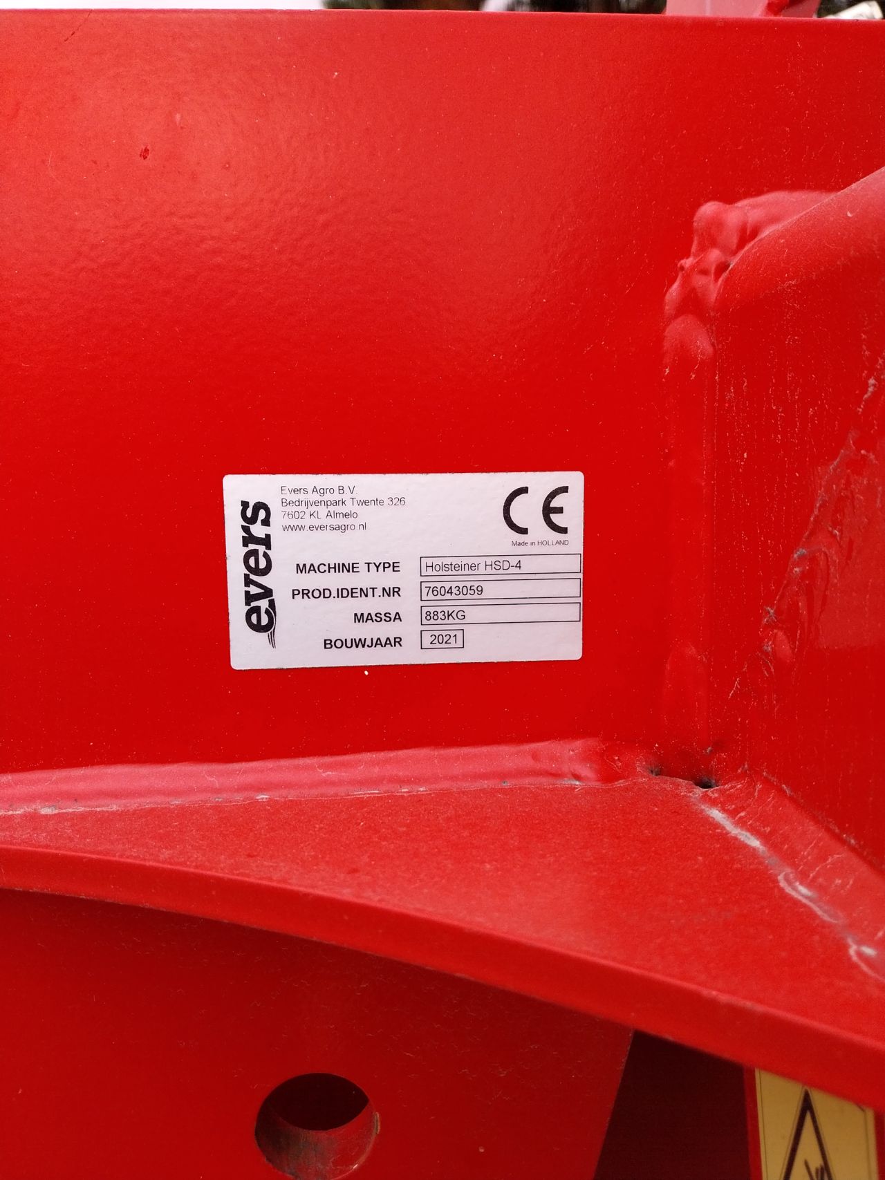 EVERS Holsteiner HSD-4 Landbouwwoeler