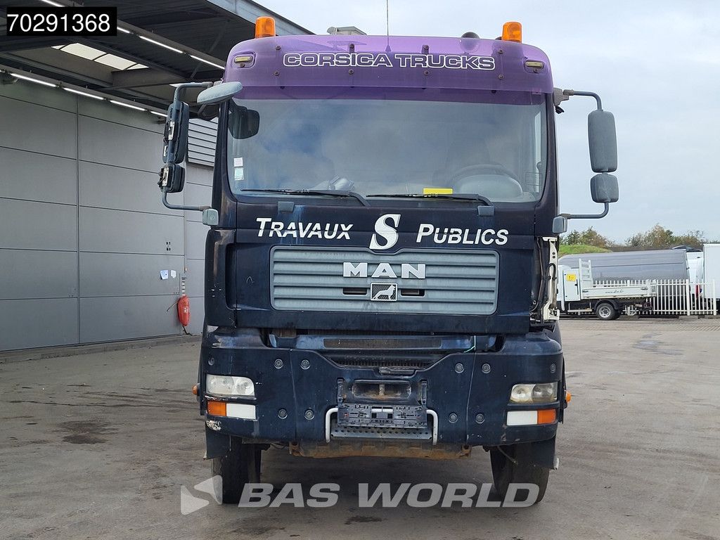 MAN TGA 33.360 6X4 BROKEN ENGINE! 13m3 Meiller tipper Steel suspension Manual Euro 4