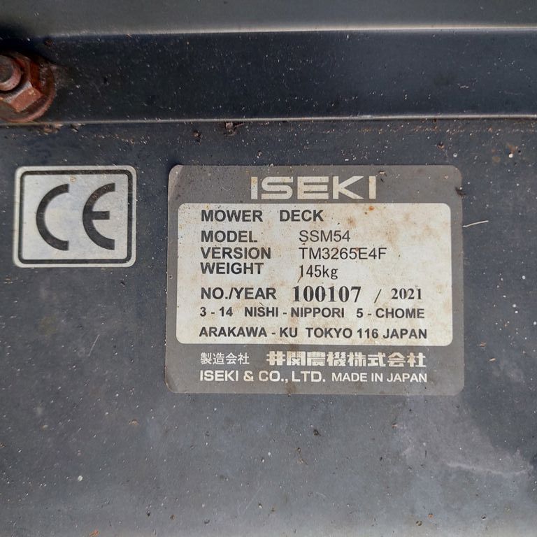 ISEKI SSM54 voor TM 3215& TM 3217