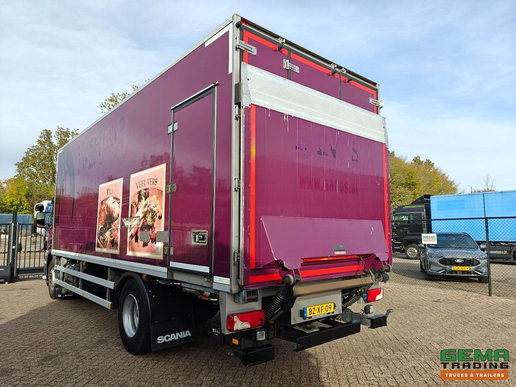 Scania P230 4x2 Tageskabine Euro 5 – Kühlaufbau 7,55 m + Supra 950MT Träger + Ladebordwand 2000 kg