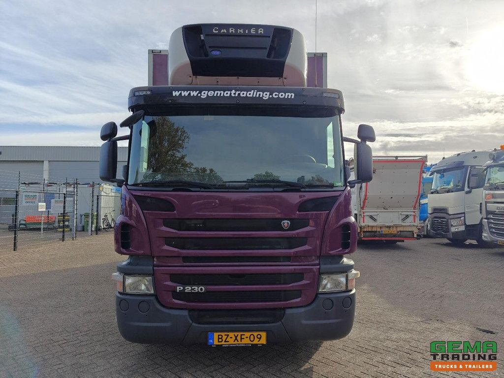 Scania P230 4x2 Tageskabine Euro 5 – Kühlaufbau 7,55 m + Supra 950MT Träger + Ladebordwand 2000 kg