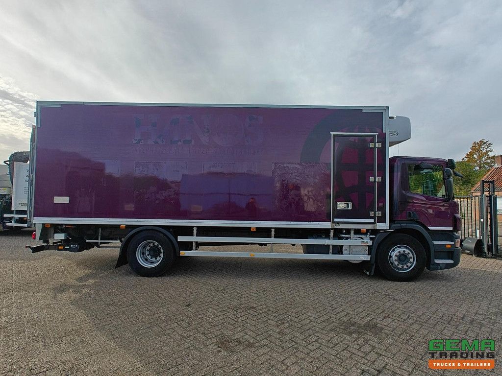 Scania P230 4x2 Tageskabine Euro 5 – Kühlaufbau 7,55 m + Supra 950MT Träger + Ladebordwand 2000 kg