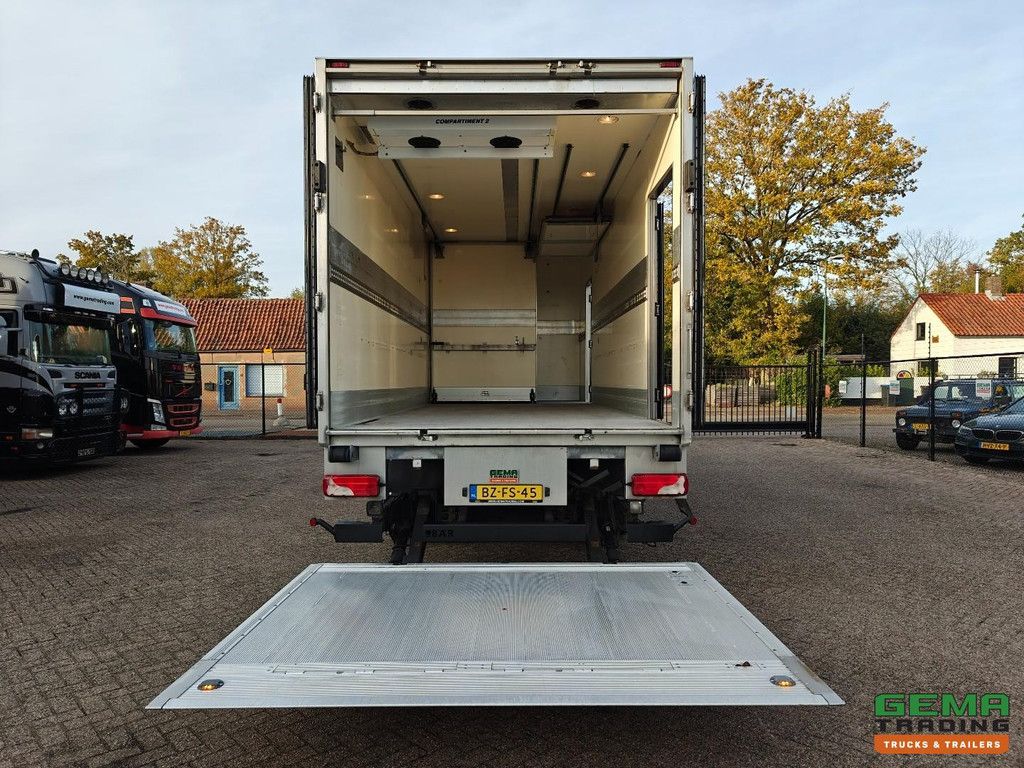 Scania P230 4x2 Tageskabine Euro 5 – Kühlaufbau 7,5 m + Supra 950MT Träger + Ladebordwand 2000 kg