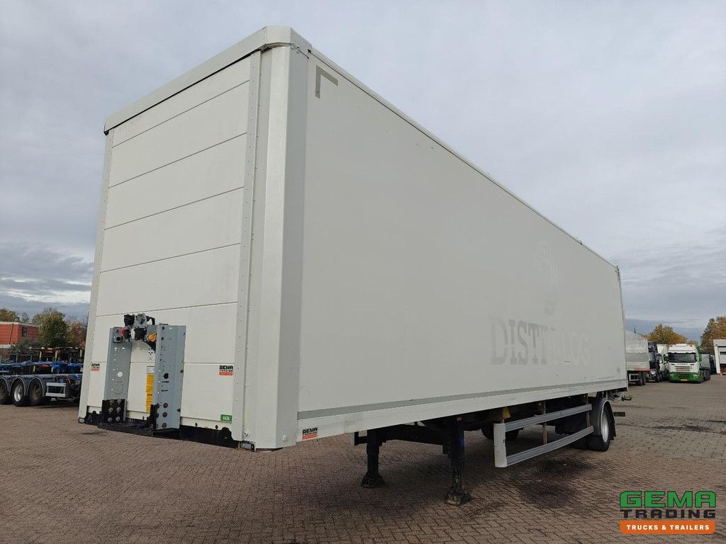System Tailer GSTFS 10 1-axle SAF - CITY - Steering axle - Closed box 11.10m + Tail lift 2500KG - Battery box